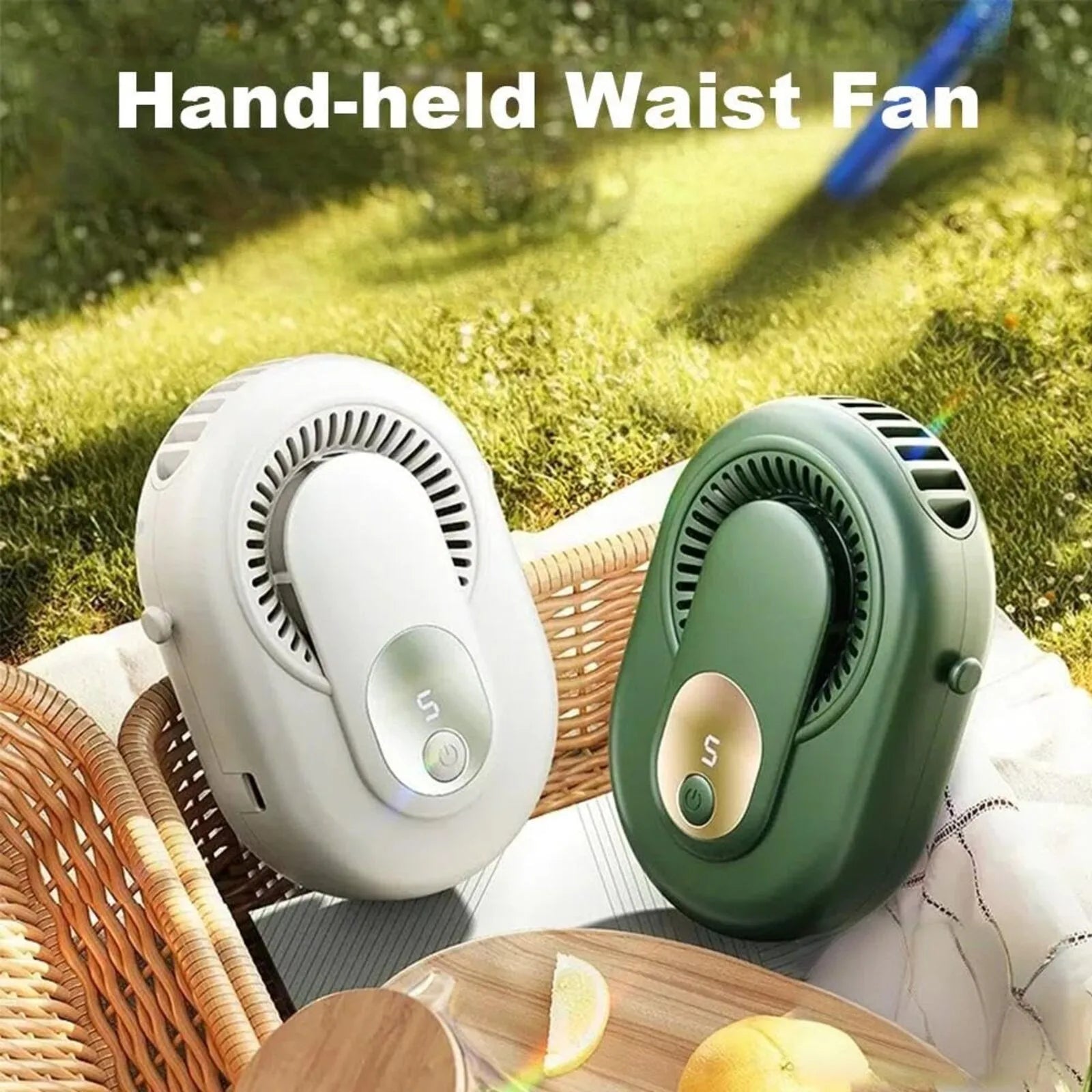 Portable Outdoor High-speed Waist-hanging Fan Durable Hand-held Lightweight Waist Fan Easy to Carry Household Appliances Fans Vibely Store