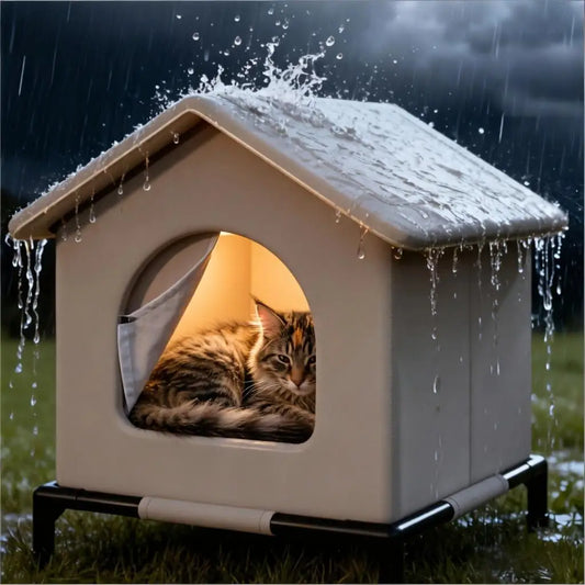 Waterproof Foldable Outdoor Cat Shelter