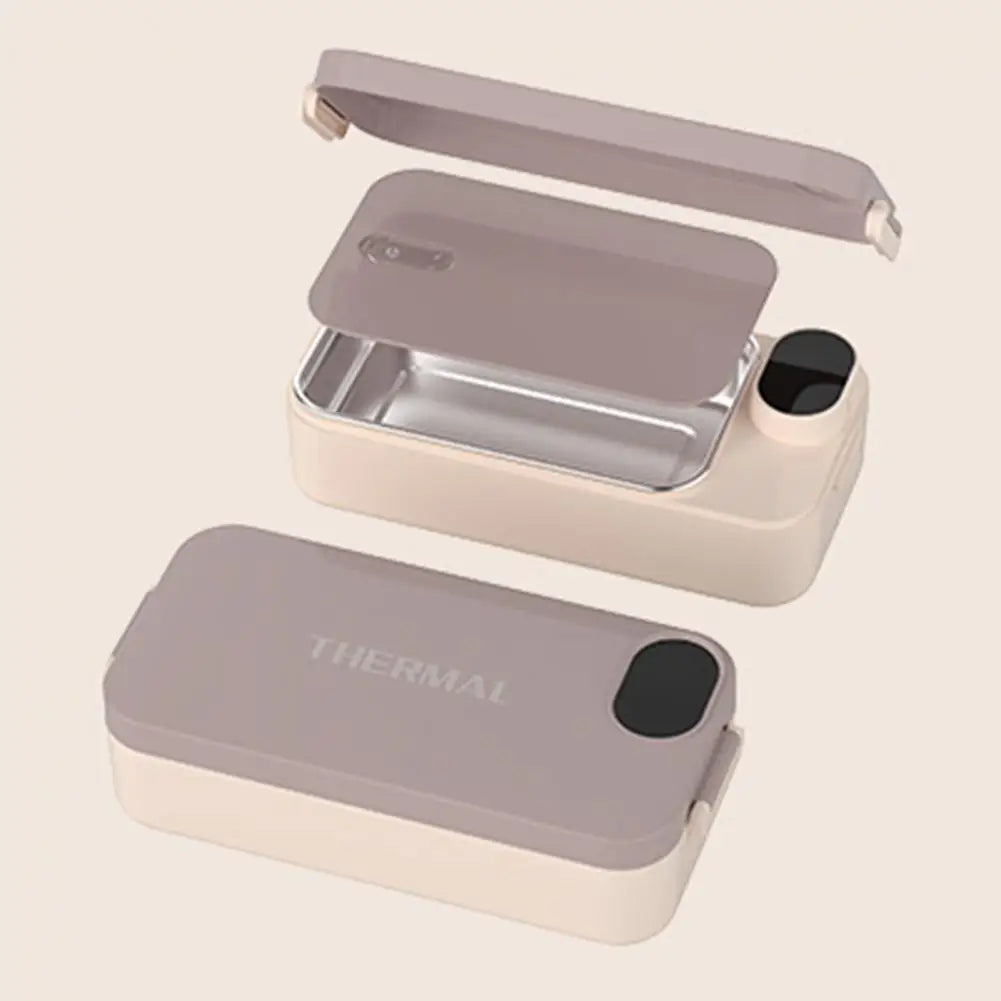 Heated Lunch Box Rechargeable Portable Warmer Portable Electric Lunch Box with Stainless Steel Container for Kids Boys Girls