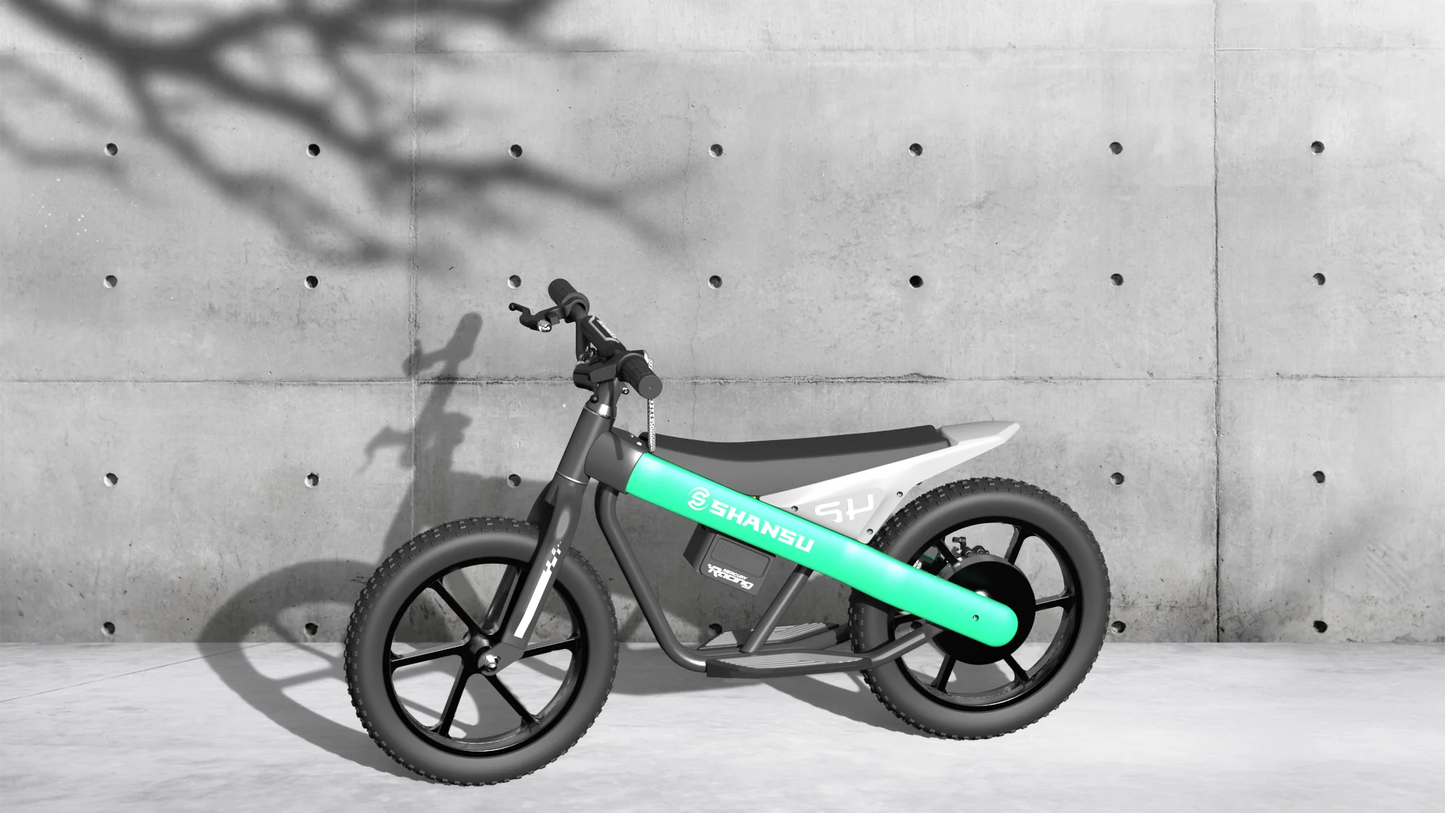 24V Kids Motorcycle Electric Bike Battery-Powered Off-Road with 300W Strong Motor Electric Scooter