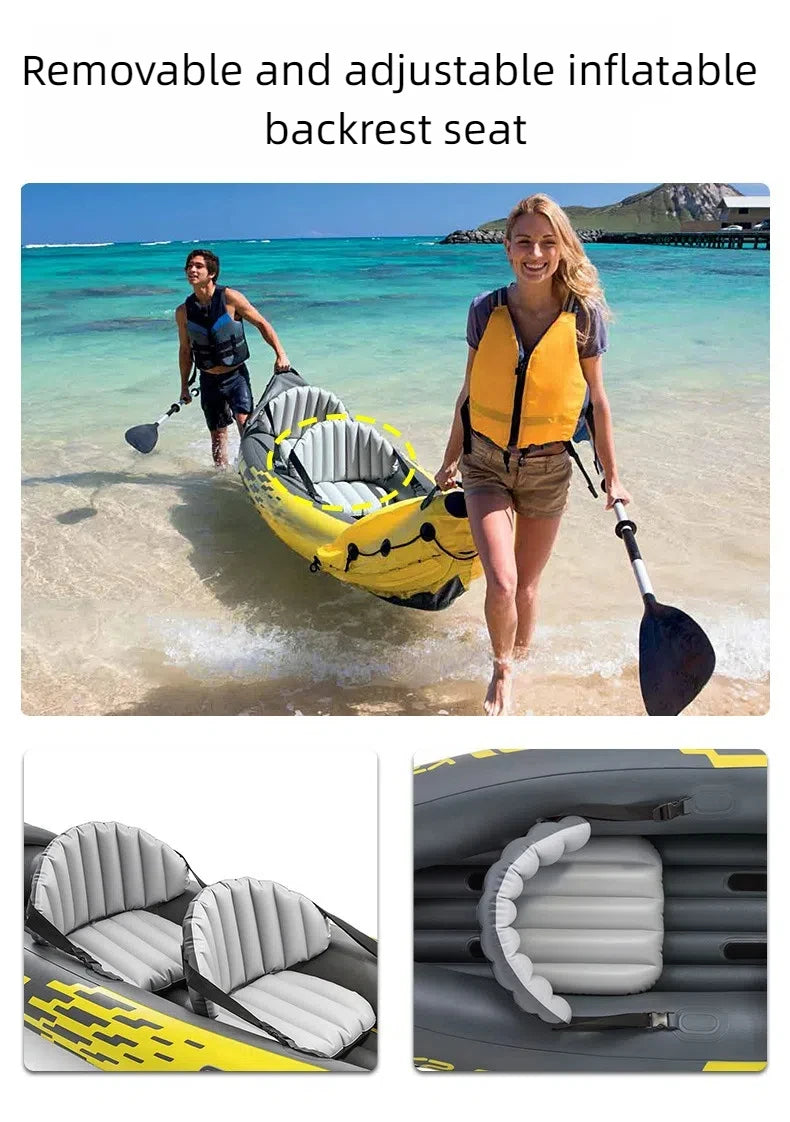 68307 K2 Kayak 2 Person Outdoor Professional Inflatable Rowing Boat Inflatable Kayak With Paddle for Sport Gaming
