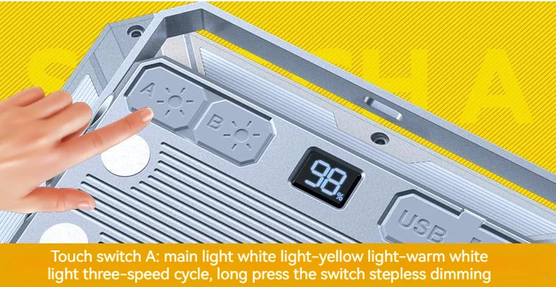 Portable Outdoor Camping Lantern Super Long Battery Life Rechargeable Emergency Light Strong Magnet Work Light for Repair